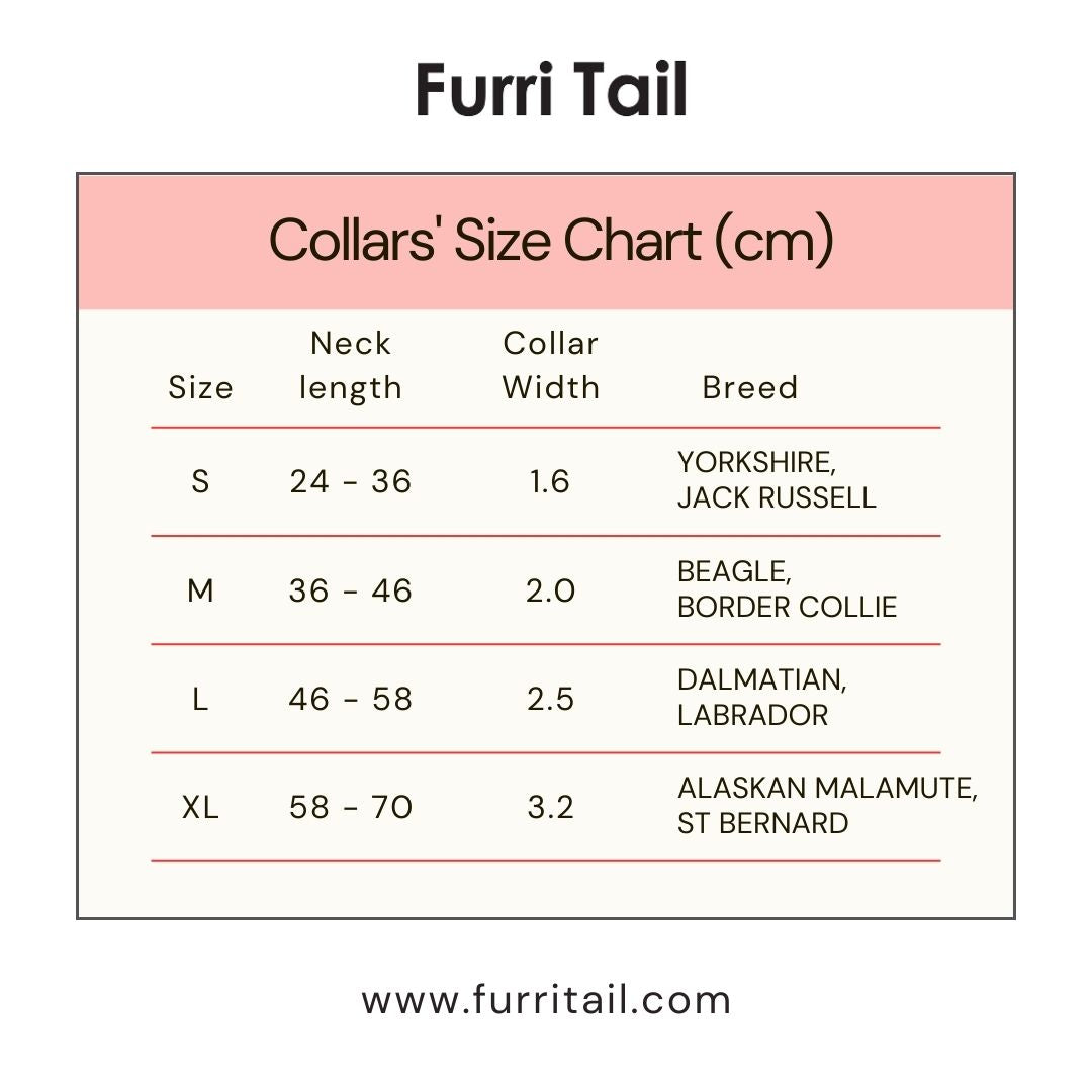 Dog Collar Size Chart