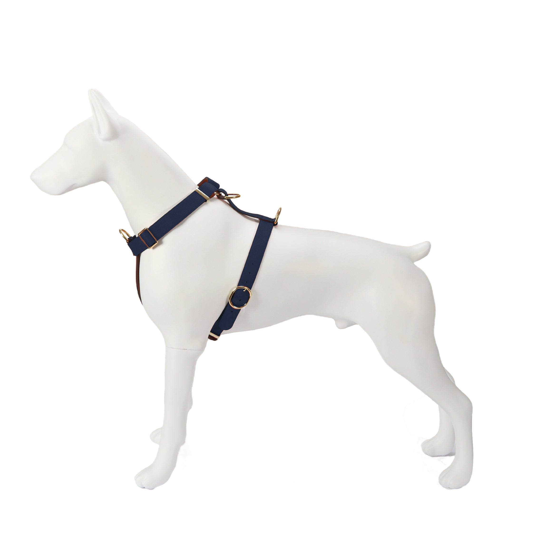 White leather 2024 dog harness